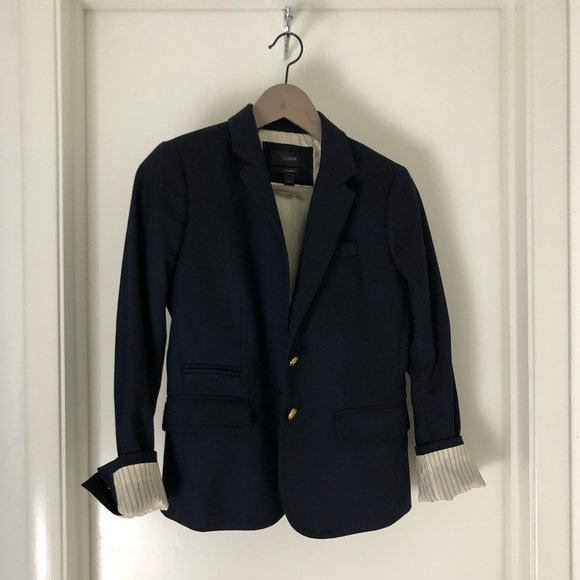 J crew, navy wool blazer - boys - size 8 main image 0